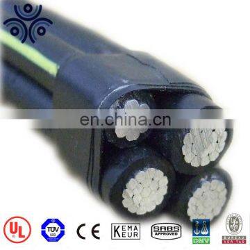 Best quality 10mm 0.6/1kV xlpe insulated aerial twisted bundle overhead abc cable size