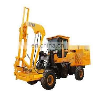 highway guardrail vibrating pile driver equipment for metal fence posts mounting