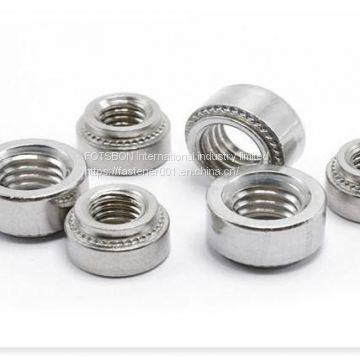 S-256-0/S-256-1/S-256-2 Self-clinching Nuts Zinc Plated Carbon Steel Press In Nuts PEM Standard Factory Wholesales