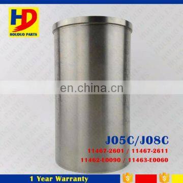 J08C J05C J05E J08E Cylinder Liner For Hino Engine Parts OEM 11467-2601 11467-2611 11462-E0090 11463-E0060 photo-2