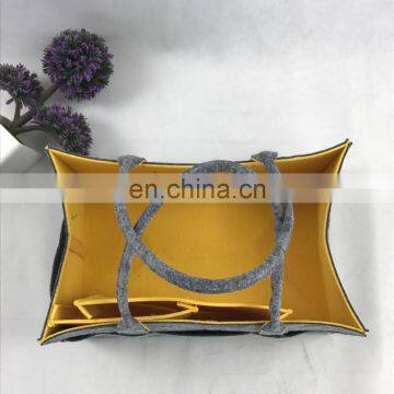 Top Quality Felt Baby Diaper Caddy With Handle photo-5