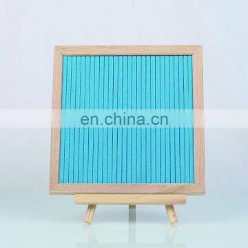 Handcrafted Customizedwood Frame Gray Felt Letter Board photo-4