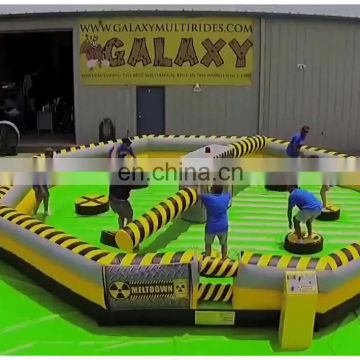 air free cheap customize china outdoor interactive inflatable meltdown off game pieces parts bases sale