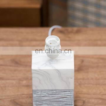 Wholesale Cheap Price Cuboid Pillar Shape Home Office Decor Ceramic Marble Custom Desk Lamp With Logo photo-5