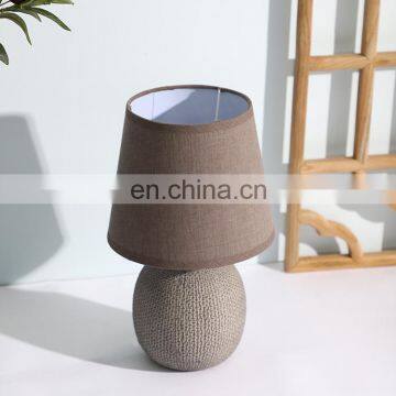 Antique Design Porcelain Night Lamp Restaurant Hotel Home Cheap Brown Ceramic Table Lamp photo-3