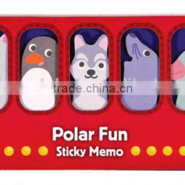 Polar Sea Animal in the Submarine Die Cut Shape Note Set Notepad Sticky Memo Pad photo-4