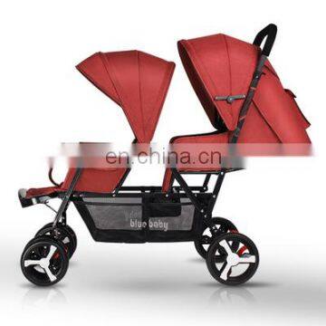 Twin Lightweight and Compact Baby Stroller Foldable Infant Pram Pushchair photo-5