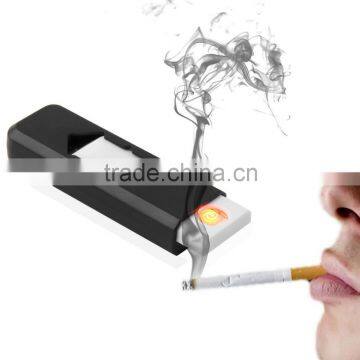 Normal size X Dual Beam Lighter Cigar Cigarette USB Rechargeable BLACK