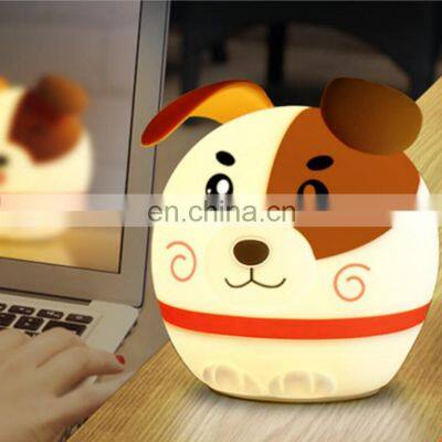Custom Gift 2020 Rechargeable Table Desk LED Lights And Lighting Lamps Kids Bedroom Decorative Silicone Night Light photo-2