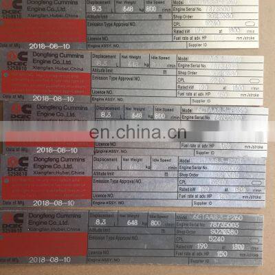 Genuine 6CTAA8.3-P250 for Fire-fighting Pump and Other Pump Machines Engine