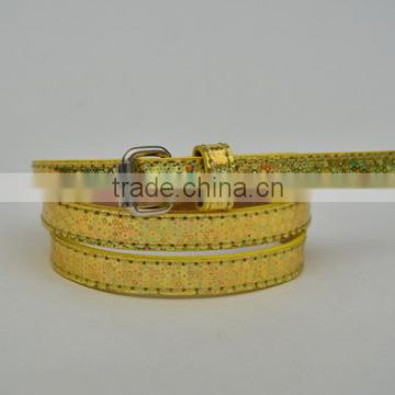 New woman Fashion laser PU belt for dressing