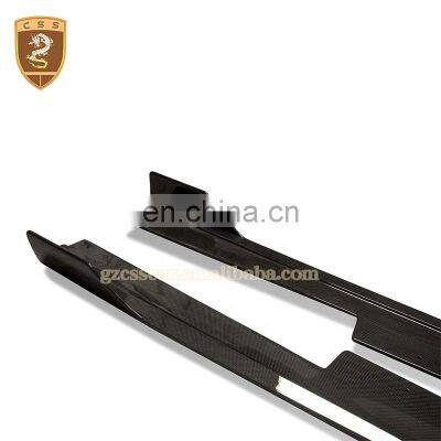 Upgrade To CSS Style Carbon Fiber Side Skirt For Ferrari 488