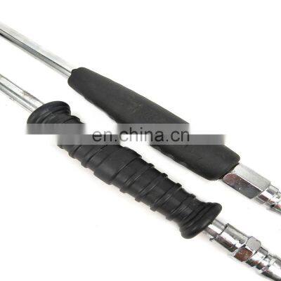 High Quality Dual Head Tire Air Chuck With Long Rubber Handle