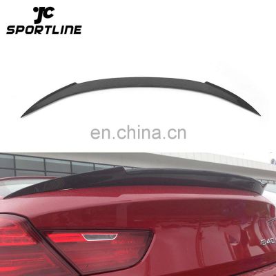 6 Series F12 Carbon Fiber Trunk Spoiler For BMW F12 F06 4D 2013UP V Style