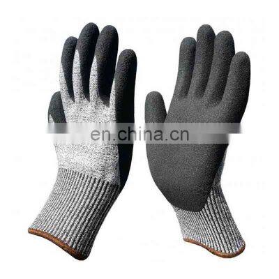 Oilfield Sandy Nitrile Cut Resistant  Shock Proof TPR Gloves Anti Impact Gloves Mechanic Glove Guante Anti Impacto