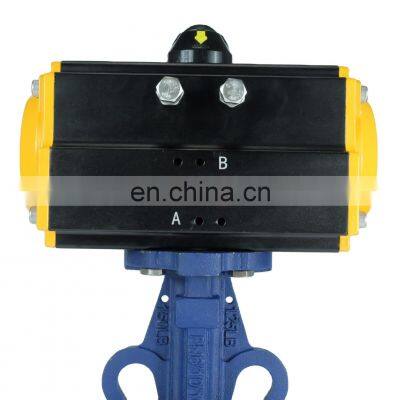 DKV DN50 hidraulic actuator air control pneumatic valve cf3m 5 way ball pneumatic valve