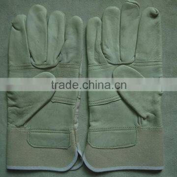 cow full-grain leather winter car driving gloves, safety gloves for drivers