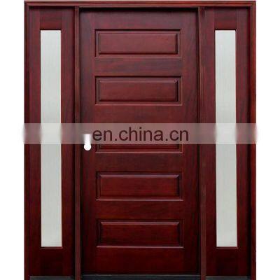 Modern front mahogany solid wood door exterior door for villa