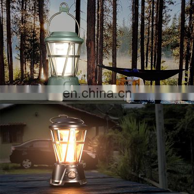 Wholesale Supplies Cordless USB Charging LED Stand Outdoor Portable Camping Light Lamp