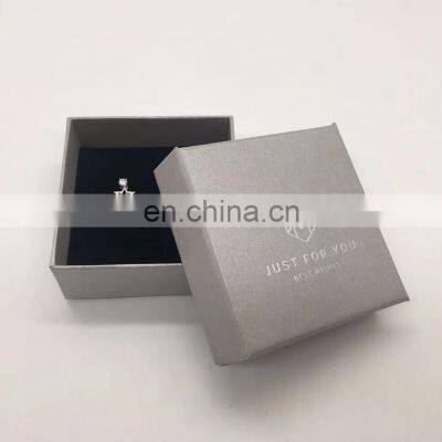 Wholesale empty jewelry gift paper packaging boxes for earring necklace logo box