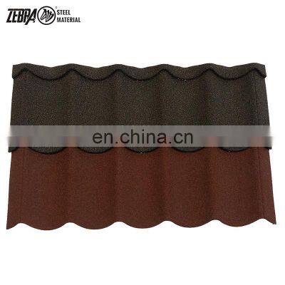 Good Quality Factory Price Roof Tile 0.4mm 0.45mm Stone Coated Steel Roofing Uptrend Stone Coated Roofing Sheets for Sale photo-2