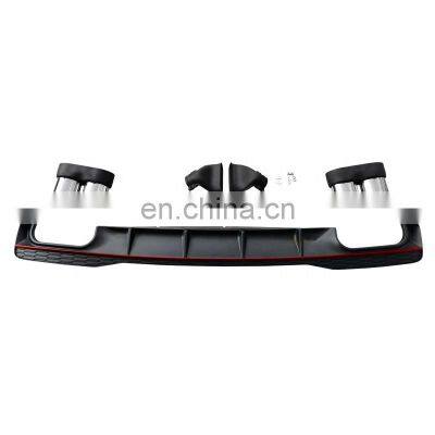 S7 Diffuser With Tailpipe for Audi A7 Refit to Audi A7 S Line High Quality Rear Bumper Diffuser 2019-IN photo-2