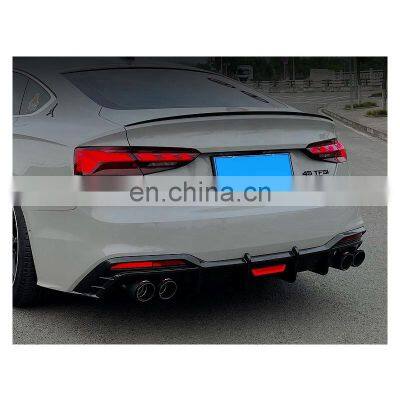 S5 2020-2022 Carbon Fiber KB Style Diffuser for Audi A5 S5 RS5 Diffuser With Light for Audi 2020 2021 2022 photo-5