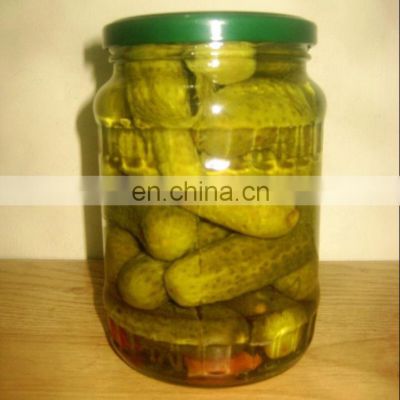 Pickled Cucumber/Gherkins in glass jar