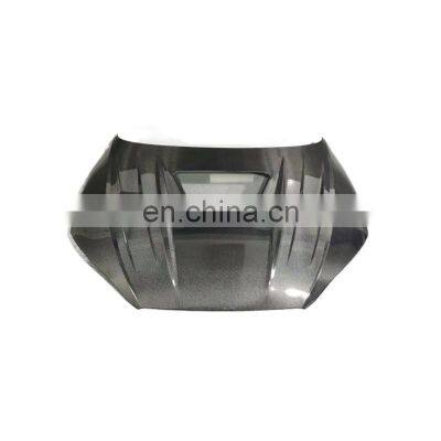 Carbon Fiber Black Hood For Au di A4 A52019 2020 2021 Engine Cover