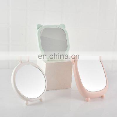 Fancy High Quality Animal Cartoon Plastic travel make up mirrors