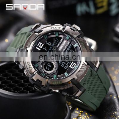 JY-Mall Sanda 6015 Digital watch Parameter Japan original Movement Original battery Fashion Unique Men Wrist Watch Jam Tangan