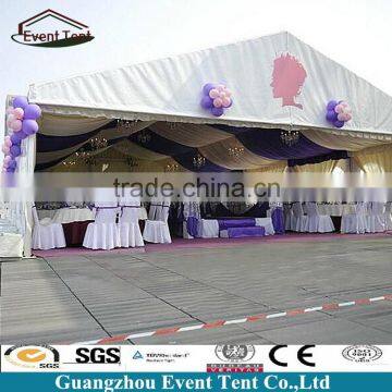 Clear span aluminum structural white canopy tent 10 x 30m for wedding party