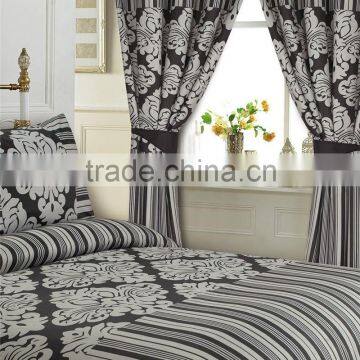 Faux jacquard printing elegant duvet cover