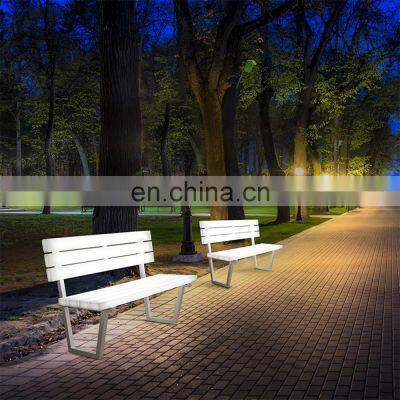 illuminated public garden chair for outdoor beach Color change lighting outdoor waterproof garden bench LED PE plastic chair