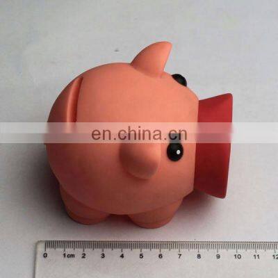 Cheap Unbreakable Wholesale Custom PVC Pig Shaped Money Saving Box Plastic Piggy Bank photo-3