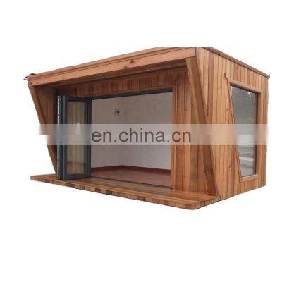 20ft Wooden mobile customized cabin house for coffee shop
