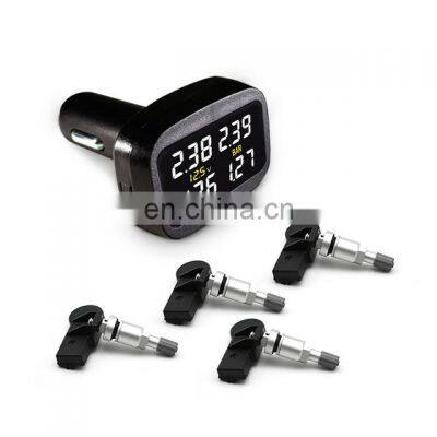 TPMS DIY tire pressure monitoring system/Auto security alarm systems  with 4 internal sensors