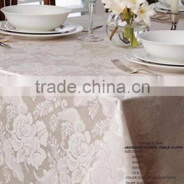 Jacquard Floral Table Cloth