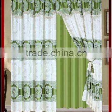 100% Polyester Luxury Window Curtain With Fancy Valance photo-5