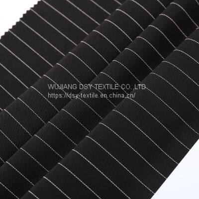 Bright Straight Strip Four Sides Elastic Pants Fabric, Fashion Fabric photo-3
