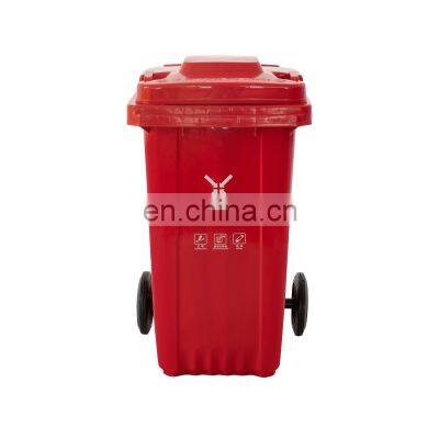 100l rubbish container garbage can waste bin trash collector dustbin outdoor