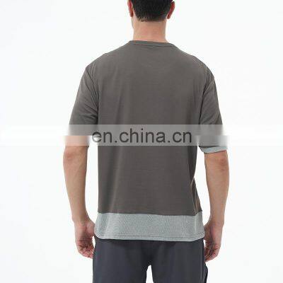 Wholesale Blank Cotton Outdoor Activewear Casual Fitness Sports T Shirt Custom Logo Breathable Workout Quick Dry Gym Top For Men photo-3