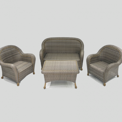 Guangzhou Factory OEM Forever Patio Modern All Weather Outdoor Patio Garden Furniture Aluminum Frame Wicker Garden Set