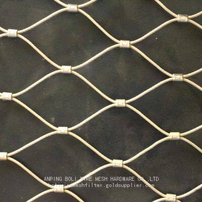 Woven Stainless Steel Wire Rope Safety Net for Staircase & Balcony Protection photo-2