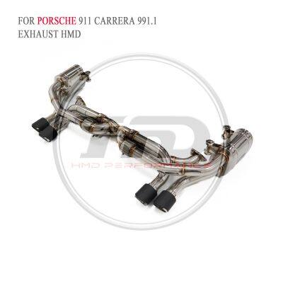 HMD Stainless Steel Exhaust Catback for Porsche 911 991.1 GT3/carrera 991.1/991.2 Turbo/992 GT3 High-performance Exhaust Pipe Electronic Valve