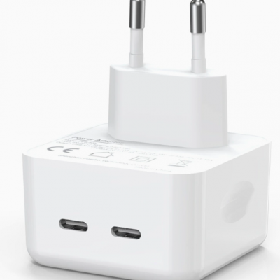 35W Dual USB-C PD Ladegerät mit Schnellladung für iPhone, Samsung, iPad und USB-C-Geräte