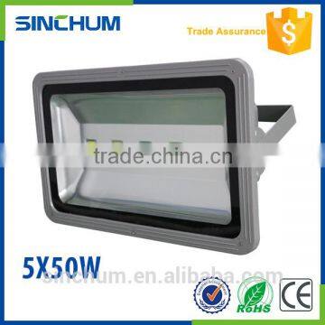 ip65 high lumen thick housing 250w led flood light