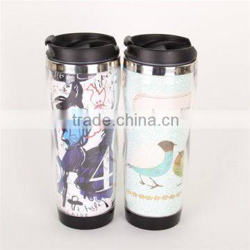 Shenzhen Factory Double Wall Plastic Advertising Tumbler With SS Inner photo-5