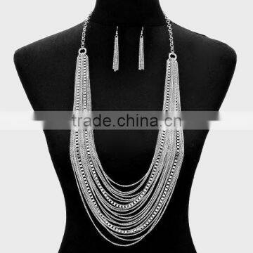 Mixed Chain Bold Statement Body Necklace for Wholesale