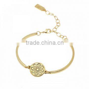 Fashion Jewelry Stainless Steel Gold Plated Crystallize Dreamcatcher Bracelet